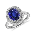 thumbnail image 1 of Harry Chad Enterprises 62462 14K White Gold 7.25 CT Tanzanite with Diamonds Ring, Size 6.5, 1 of 1
