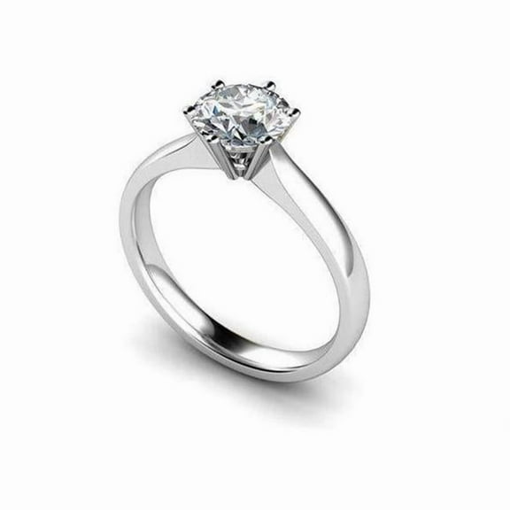 Harry Chad Enterprises 62574 Round Brilliant Cut 1.60 CT Diamond Engagement Solitaire Ring, Size 6.5