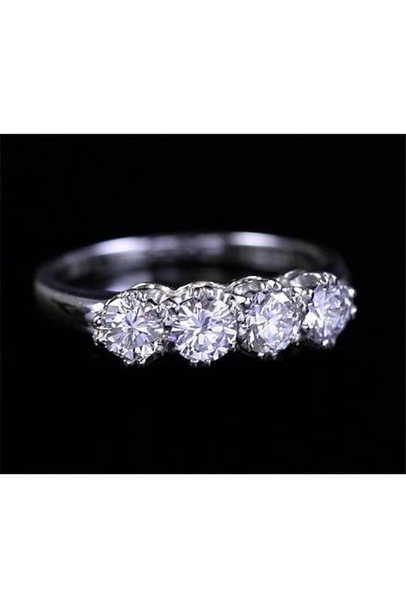 Enterprises 62631 Diamond 2 CT Old-Miner Claw Prong Setting Anniversary Ring, Size 6.5
