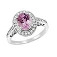 thumbnail image 1 of Harry Chad Enterprises 62940 11.85 CT Pink Kunzite with Diamonds Anniversary Ring, White Gold - Size 6.5, 1 of 1