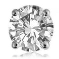 thumbnail image 1 of Harry Chad Enterprises 63263 2 CT Big Round Diamond Mens Earring, Solid White Gold, 1 of 1