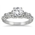 thumbnail image 1 of Harry Chad Enterprises 63809 1.90 CT Round Diamond Antique Style Ring, 14K White Gold - Size 6.5, 1 of 1