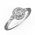 thumbnail image 1 of Harry Chad Enterprises 63831 1.75 CT Round Halo Diamond Ring, 14K White Gold - Size 6.5, 1 of 1