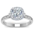 thumbnail image 1 of Harry Chad Enterprises 64547 2.45 CT Diamond Antique Style Halo Ring, 14K White Gold - Size 6.5, 1 of 1