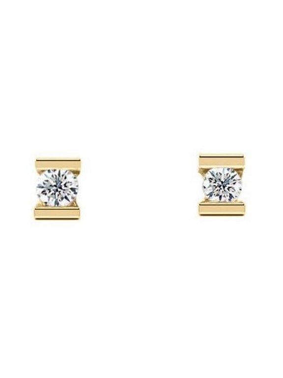 Enterprises 65659 1.50 CT Round Diamond Channel Set Womens Stud Earrings