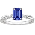 thumbnail image 1 of Harry Chad Enterprises 66126 3.50 CT Solitaire Accents Sri Lankan Sapphire & Diamond Ring, Size 6.5, 1 of 1