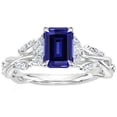 thumbnail image 1 of Harry Chad Enterprises 66335 4.50 CT Engagement Ring with Side Stones Ceylon Sapphire & Diamond, Size 6.5, 1 of 1