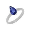 thumbnail image 1 of Harry Chad Enterprises 67142 1.50 CT Gemstone Solitaire Pear Sri Lankan Sapphire Ring, Gold - Size 6.5, 1 of 1