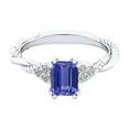 thumbnail image 1 of Harry Chad Enterprises 68056 2 CT Blue Sapphire Twisted Rope Style Diamonds Gemstone Ring, Size 6.5, 1 of 1