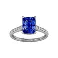 thumbnail image 1 of Harry Chad Enterprises 68121 2 CT Sapphire Radiant with Round Diamond Accents Engagement Ring, Size 6.5, 1 of 1