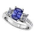 thumbnail image 1 of Harry Chad Enterprises 68420 Diamond Sapphire 3 CT Channel Set Princess Accents Anniversary Ring, Size 6.5, 1 of 1