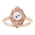 thumbnail image 1 of Harry Chad Enterprises 70568 2.50 CT Round Old Cut Diamond 4 Prong Set Halo Ring, Size 6.5, 1 of 1