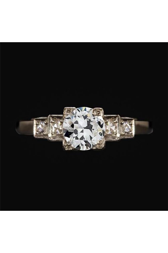 Enterprises 70689 2.25 CT Womens Old Miner Diamond 5 Stone Gold Ring, Size 6.5