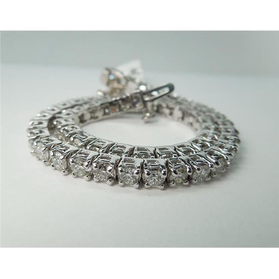 Harry Chad Enterprises 9932 5.85 CT 14K White Gold Diamond F VVS1 Tennis Bracelet