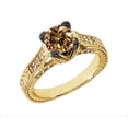 thumbnail image 1 of Harry Chad Enterprises HC12547-6 2.51 CT 14K Yellow Gold Champagne Diamond Solitaire with Accents Fancy Ring, 1 of 1