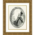 thumbnail image 1 of Harry Clarke 14x18 Gold Ornate Wood Frame and Double Matted Museum Art Print Titled - What is This I See, Said Her Mother (1922), 1 of 4