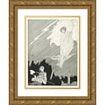 thumbnail image 1 of Harry Clarke 15x18 Gold Ornate Wood Frame and Double Matted Museum Art Print Titled - Jupiter Appeared Before Him Wielding His Mighty Thunderbolts (1922), 1 of 4
