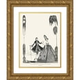 thumbnail image 1 of Harry Clarke 19x24 Gold Ornate Framed and Double Matted Museum Art Print Titled - What, is Not the Key of My Closet Among the Rest (1922), 1 of 4