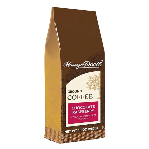 Harry & David Coffee, Chocolate Raspberry Flavored Medium Roast, Ground - 10 ounce