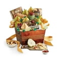 thumbnail image 1 of Harry & David Favorites Deluxe Food Gift Basket, Fruit And Cheese Gift Basket With Pears, Moose Munch Popcorn, Galettes, Cheese, Relish, Crackers, Milk Chocolate Covered Cherries, Truffles, Mints, 1 of 5