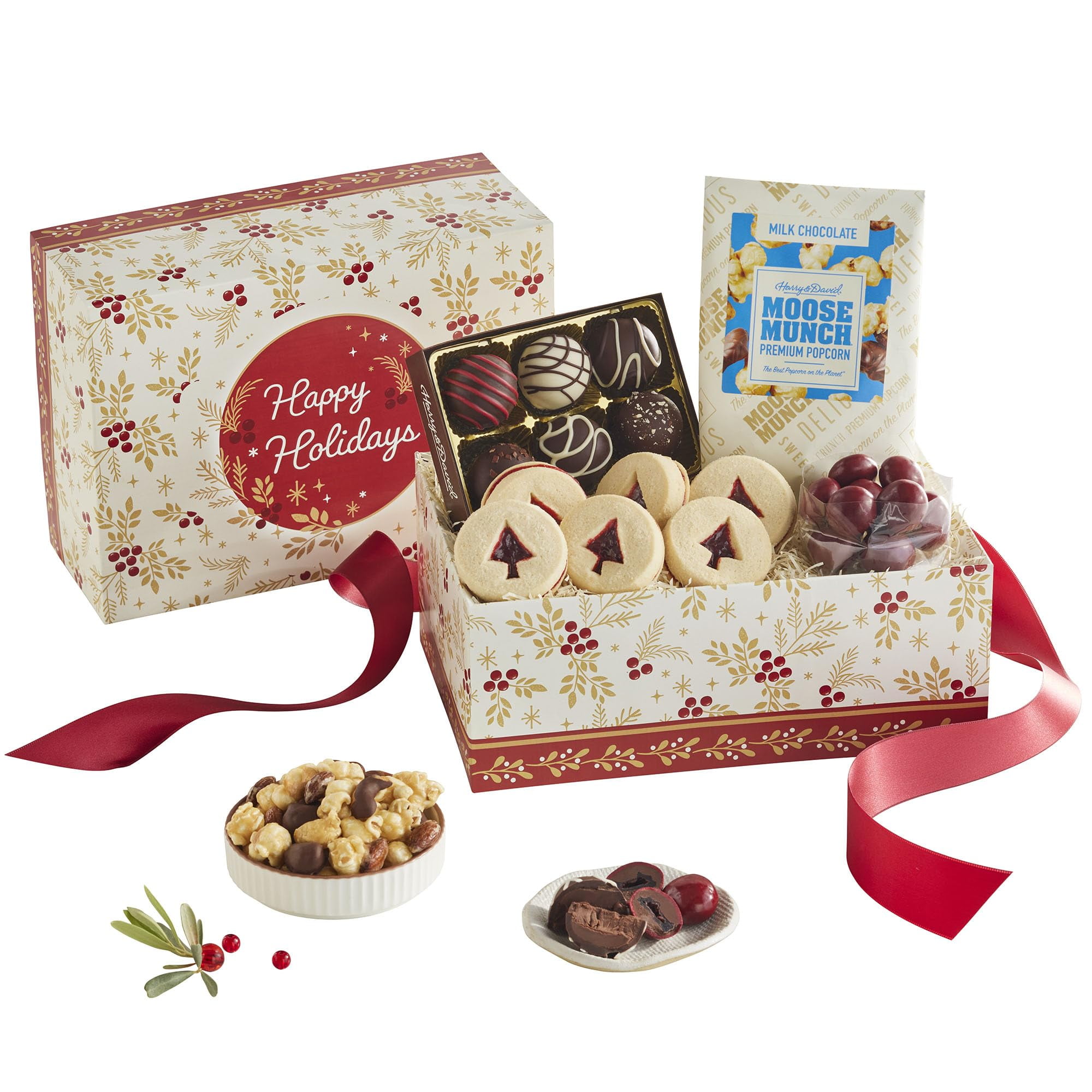 Harry & David Holiday Sweet Treats, Gift Box, Chocolates, Cookies, Holiday Desserts