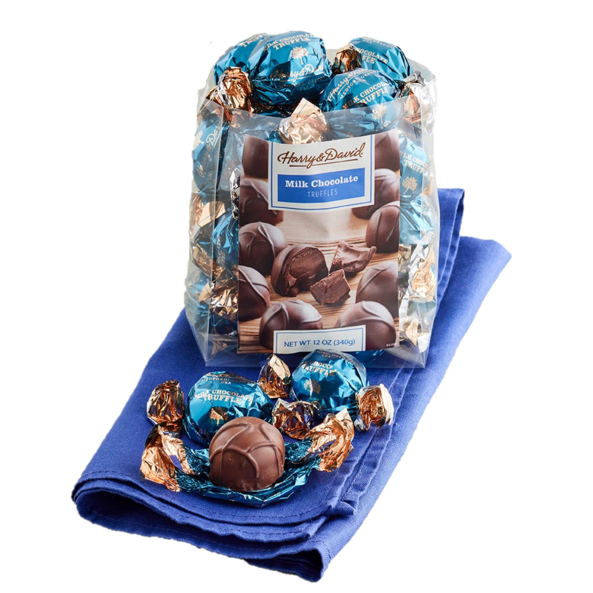 Harry & David Milk Chocolate Truffles - 12Oz Bag, Milk Chocolate Truffles, Bulk Candy, After Dinner Treats, Candy Sampler