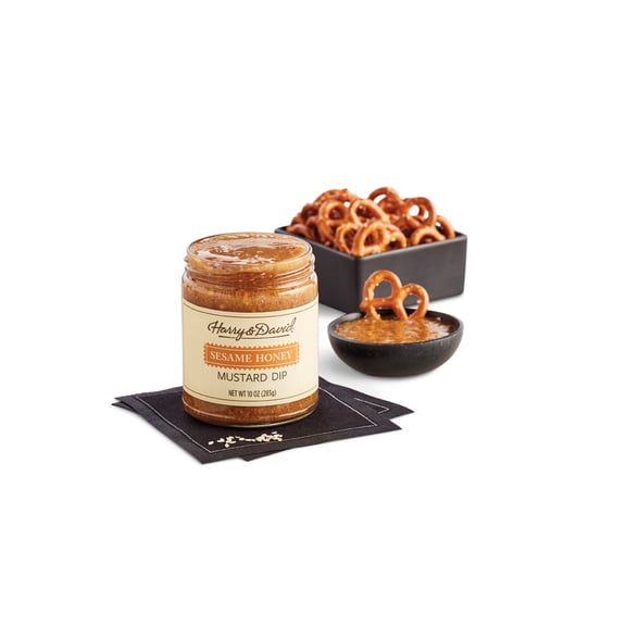 Harry & David Sesame Honey Mustard Dip, Gourmet Dipping Sauce, Chicken Nugget Dip, Pretzel Dip, Vegetable Dip, Sauce For Sandwiches, Burgers & More, All Occasions, Family, Friends, Loved Ones, 10Oz