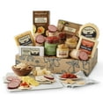 thumbnail image 1 of Harry & David Supreme Meat And Cheese Gift Box, Food Gift Basket, Charcuterie Platter, Food Baskets With 4 Cheese Blocks, 4 Sausages, 2 Sets Of Crackers, Relish & Honey Mustard Sauces, 1 of 5