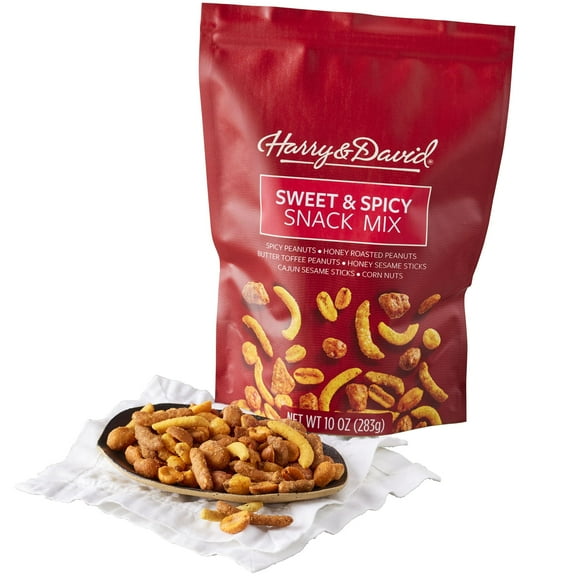 Harry & David Sweet And Spicy Snack Mix - 10Oz Bag, Sweet And Spicy Snack Mix, Movie Night Snacks, Party Mix