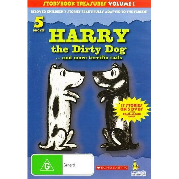 Harry the Dirty Dog... and More Terrific Tales - 5-DVD Set ( Harry the Dirty Dog / Curious George Rides a Bike / Chicka Chicka Boom Boom / Corduroy / Strega Nona ) ( Storybook Treasures - Volume 1 )