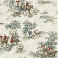 thumbnail image 1 of Harry & Grace Bluestone & Garnet Horse Race Peel and Stick Wallpaper - 20.5 in. W x 18 ft. L Roll, 1 of 8