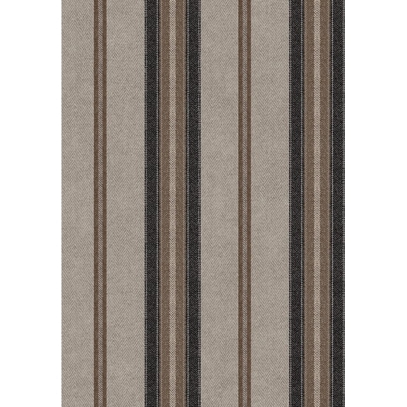 Harry & Grace Cliffside Herringbone Stripe Premium Matte Non-Woven Peel and Stick Wallpaper - 20.5 in. W x 18 ft. L Roll