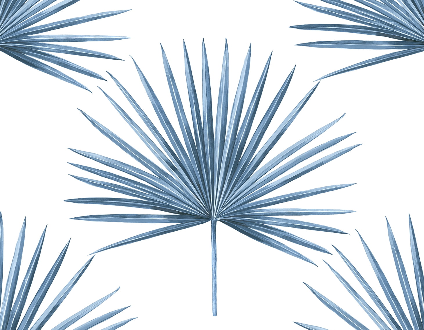 Harry & Grace Coastal Blue Pacific Palm Peel and Stick Wallpaper ...
