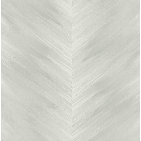 Harry & Grace Daydream Grey Washed Chevron Peel and Stick Wallpaper - 20.5 ft. W x 18 ft. L Roll