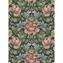 Harry & Grace Rose & Fern Floral Garden Peel and Stick Wallpaper - 20.5 in. W x 18 ft. L Roll