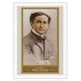 thumbnail image 1 of Harry Houdini - Illusionist and Stunt Performer - Vintage Magic Poster c.1911 - Fine Art Rolled Canvas Print 27in x 40in, 1 of 4