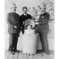 thumbnail image 1 of Harry Houdini Performs The Great Milk Can Escape From A Giant Milk Can Filled With Water In St. Louis In 1908. History, 1 of 1