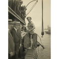 thumbnail image 1 of Harry Houdini Stepping Into A Crate To Be Lowered Into New York Harbor On July 7 History (18 x 24), 1 of 2