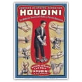 thumbnail image 1 of Harry Houdini - The World’s Handcuff King & Prison Breaker - Vintage Magic Poster c.1905 - Master Art Print 10in x 14in, 1 of 4