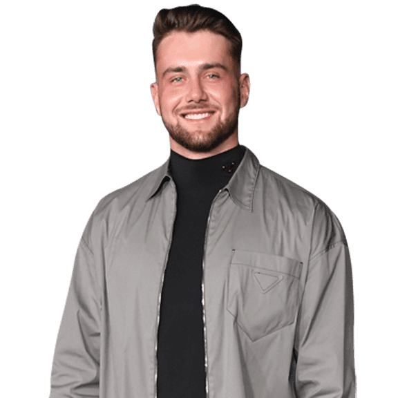 Harry Jowsey (Grey Outfit) Half Body Buddy Cutout