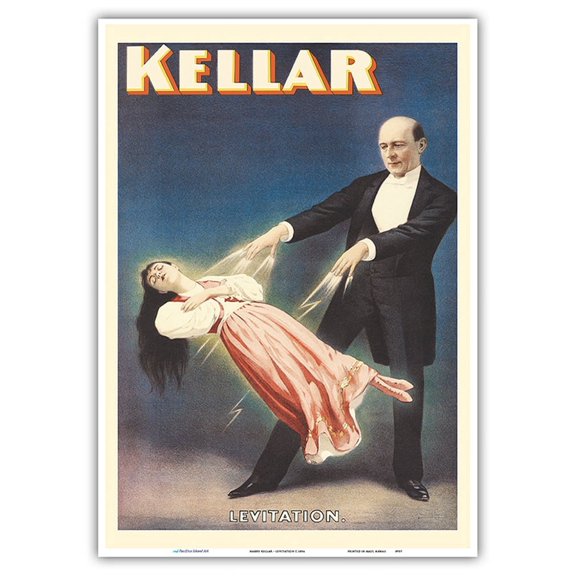 Harry Kellar - Levitation of Princess Karnac - Vintage Magic Poster c.1894 - Master Art Print 10in x 14in