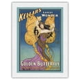 thumbnail image 1 of Harry Kellar’s Latest Wonder - The Golden Butterfly - Vintage Magic Poster c.1906 - Japanese Unryu Rice Paper Art Print 24 x 32 in, 1 of 4