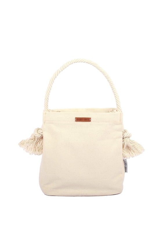 - Ultra Stylish Mini Tote Canvas Hand Bag with Zipper