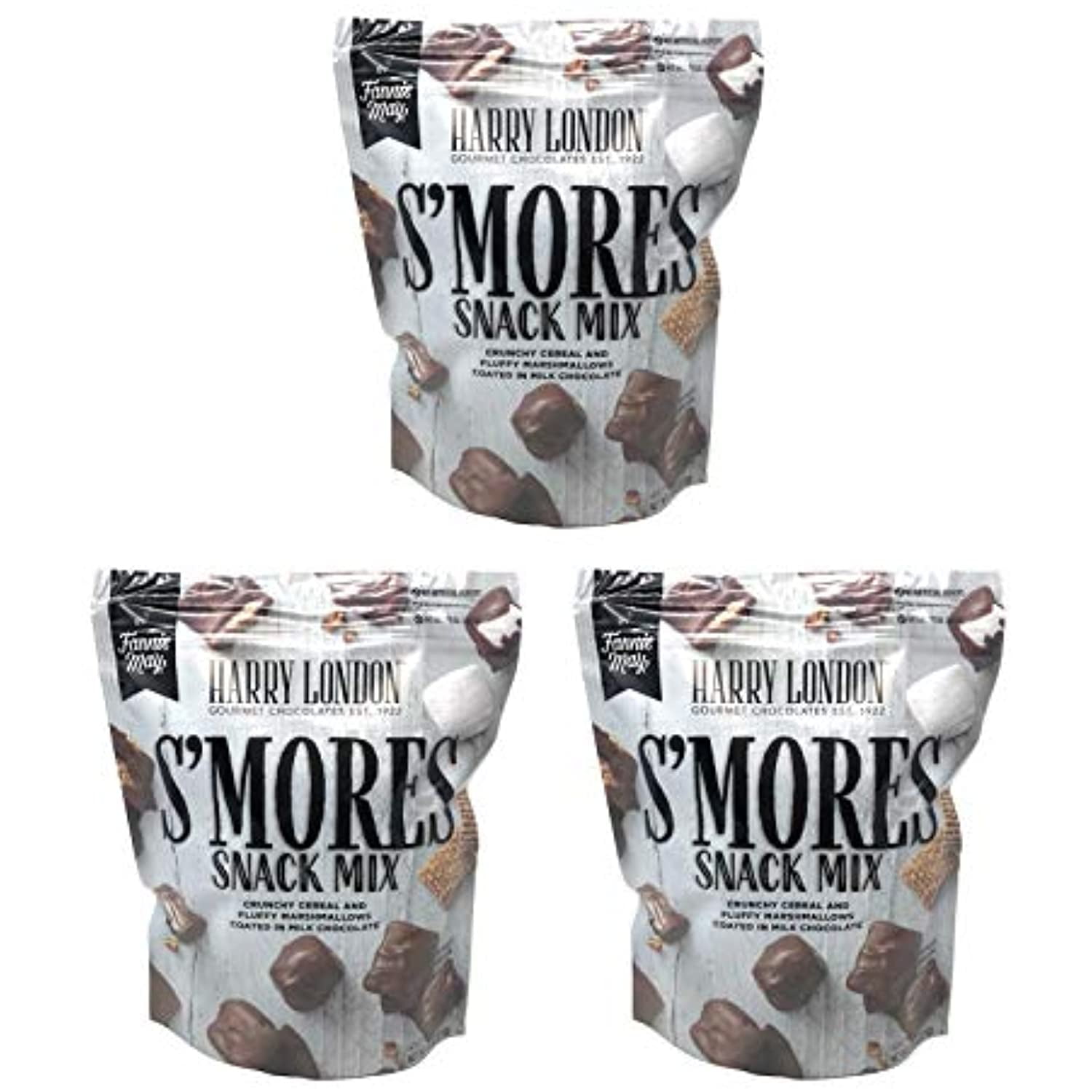 Harry London Gourmet Chocolates Smores Snack Mix Pack of 3 Bags