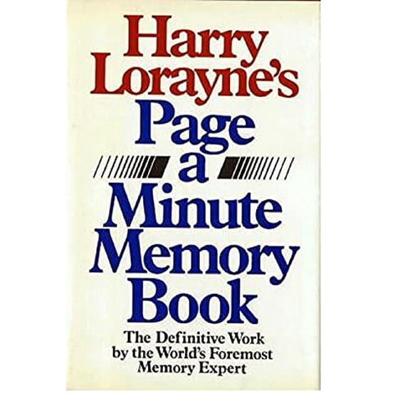 Pre-Owned Harry Lorayne's Page-A-Minute Memory Book (Hardcover) 0030029945 9780030029943