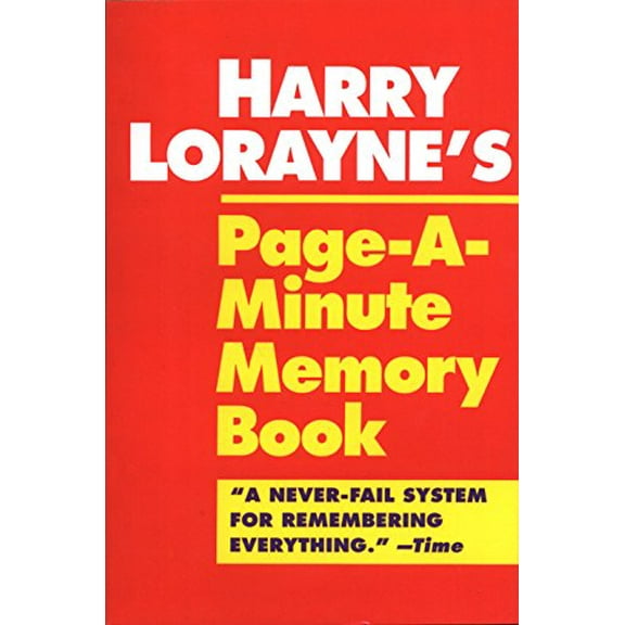 Pre-Owned Harry Lorayne's Page-A-Minute Memory Book (Paperback) 0345410149 9780345410146