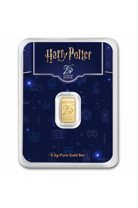 1/2 gram Gold Bar Harry Potter 25th Anniversary