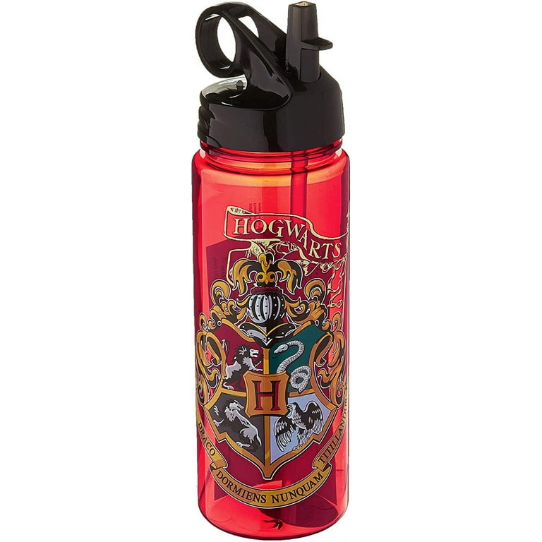 Harry Potter Hogwarts Anime Water Bottle with Screw-Top Lid | Holds 28 Ounces