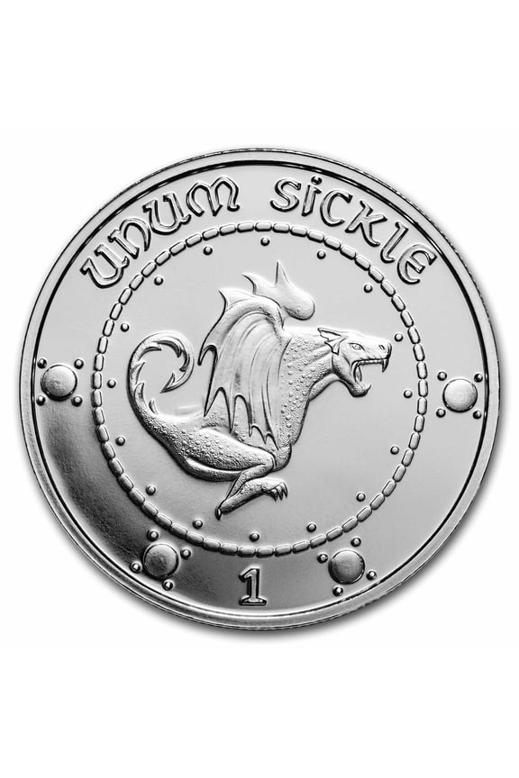 1 oz Silver Currency: Gringotts Sickle Round