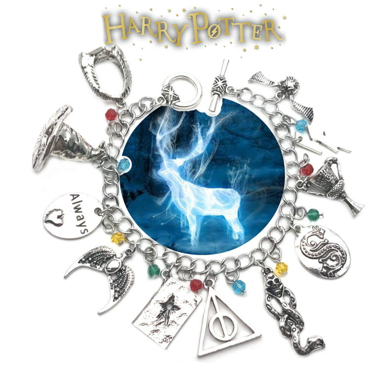 Harry Potter 11 Logo Charm Bracelet Movie Book Series Jewelry